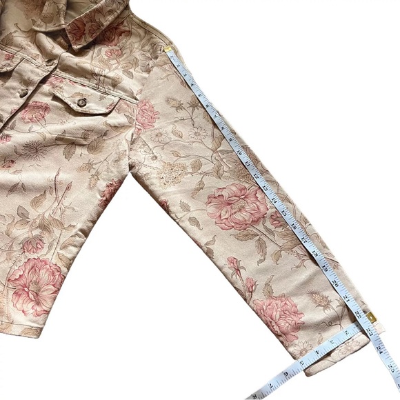 By JJ Floral Button Up Trendy Lightweight Jacket with Pockets Size M - Picture 4 of 11